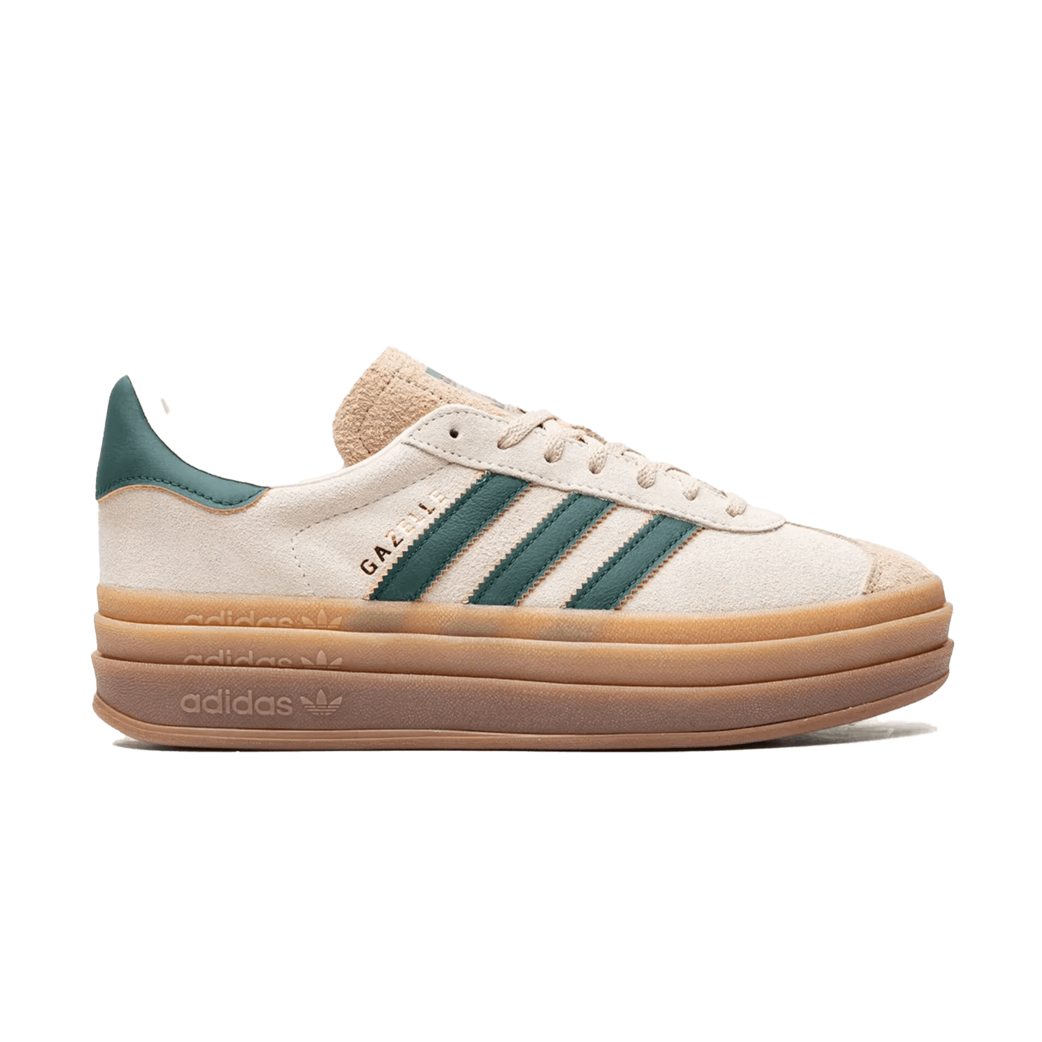 adidas Gazelle Bold Cream CollegiateGreen sneakers