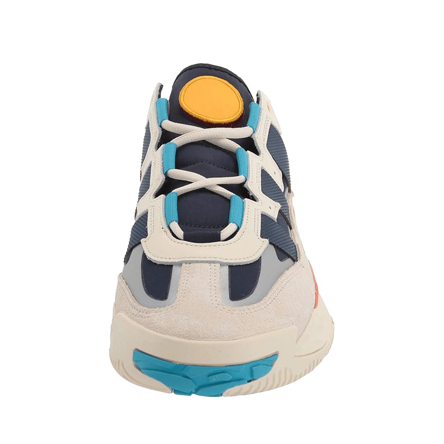 adidas Originals Men's Niteball Sneaker, WhiteSignal CyanNavy — 2