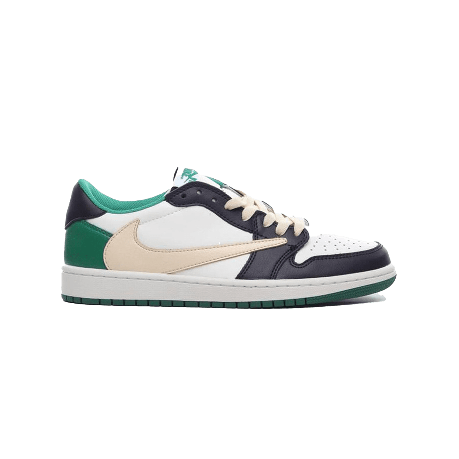 Air Jordan Travis Scott x Fragment Design x 1 Low 'White Green Black