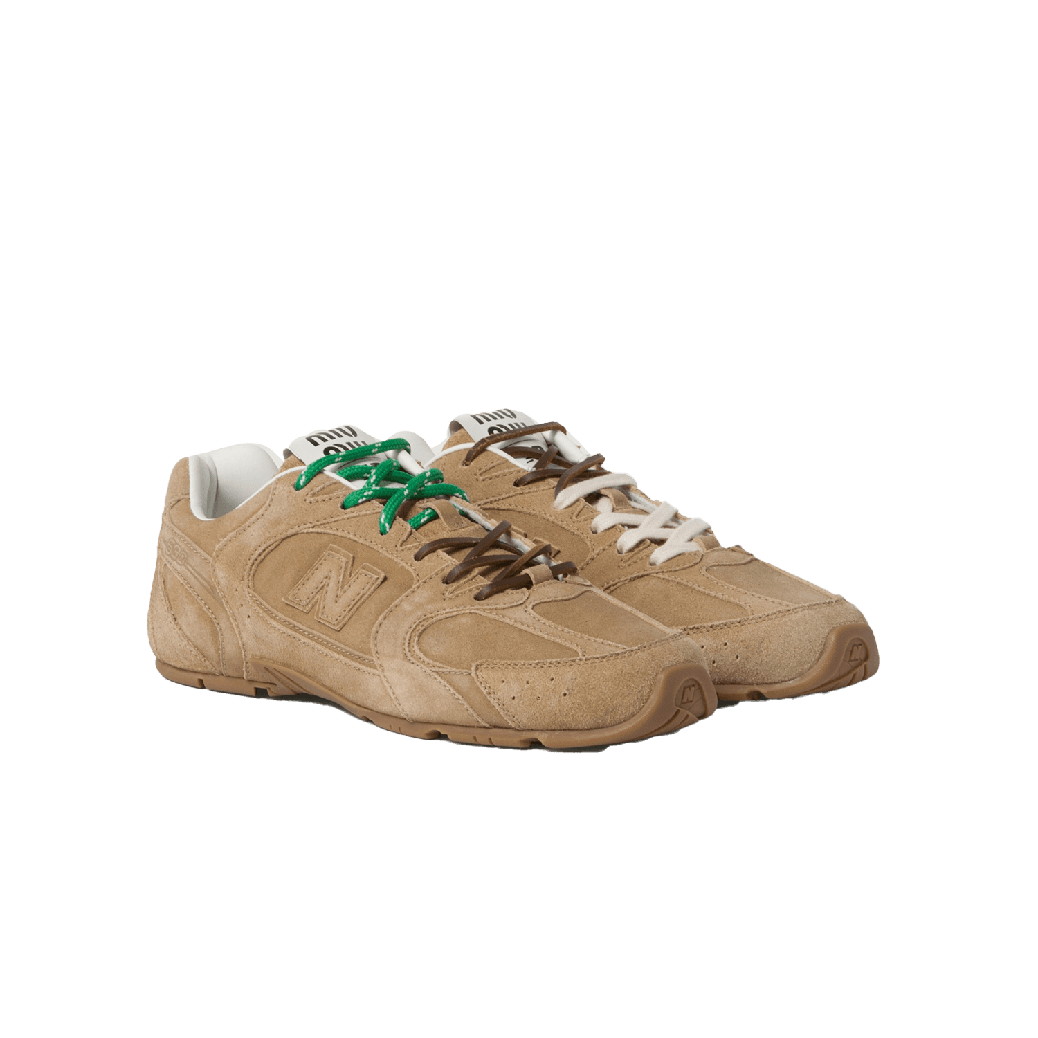 New Balance X Miu Miu 530 SL suede sneakers Ecru — 2