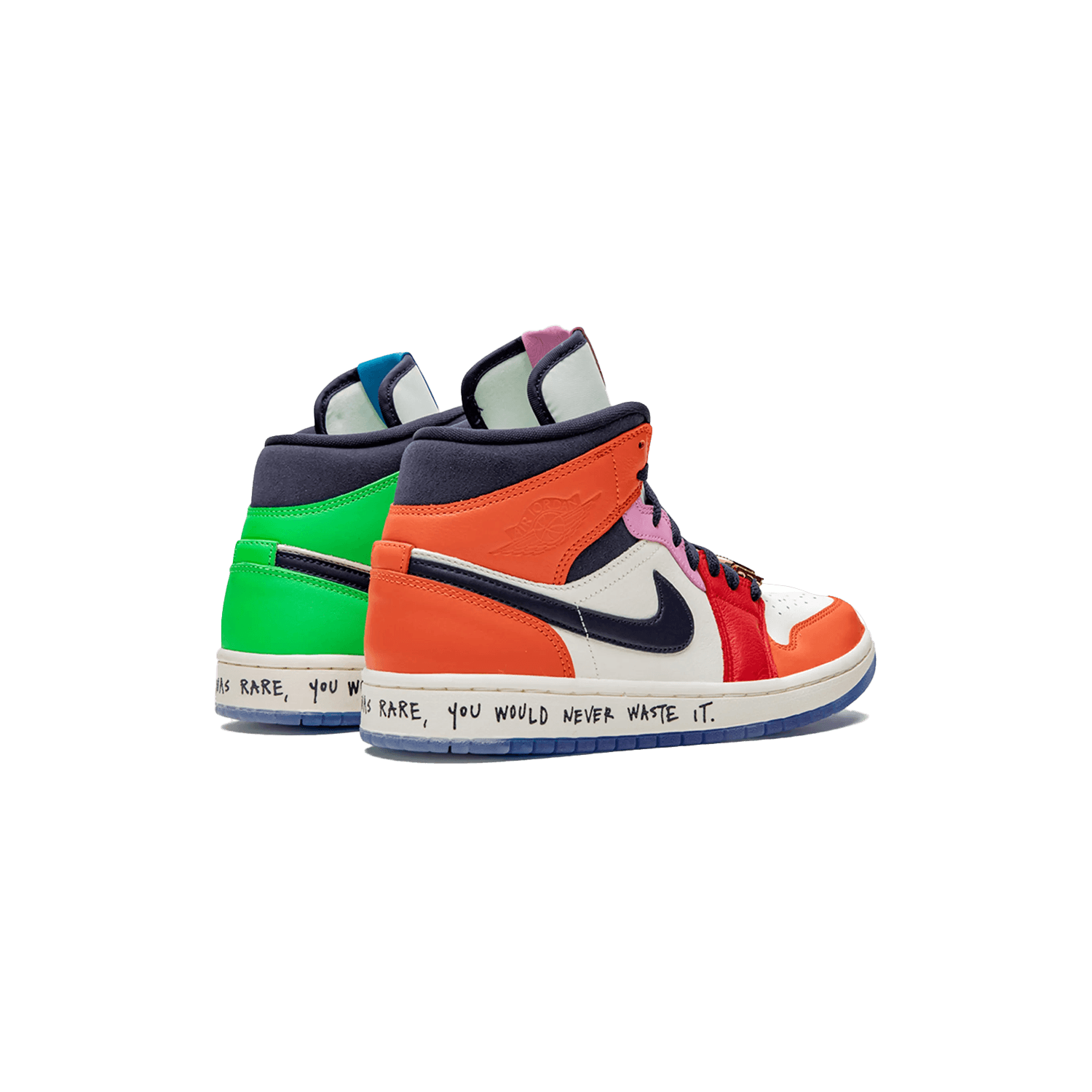 Nike x Melody Ehsani a Pair of Fearless High Top Air Jordan Sneakers — 3