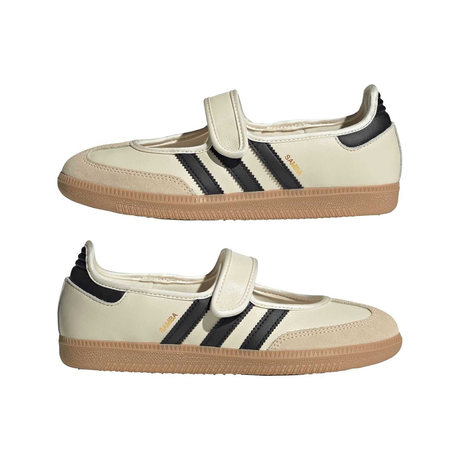 adidas Originals Samba mary jane sneakers cream/black — 7