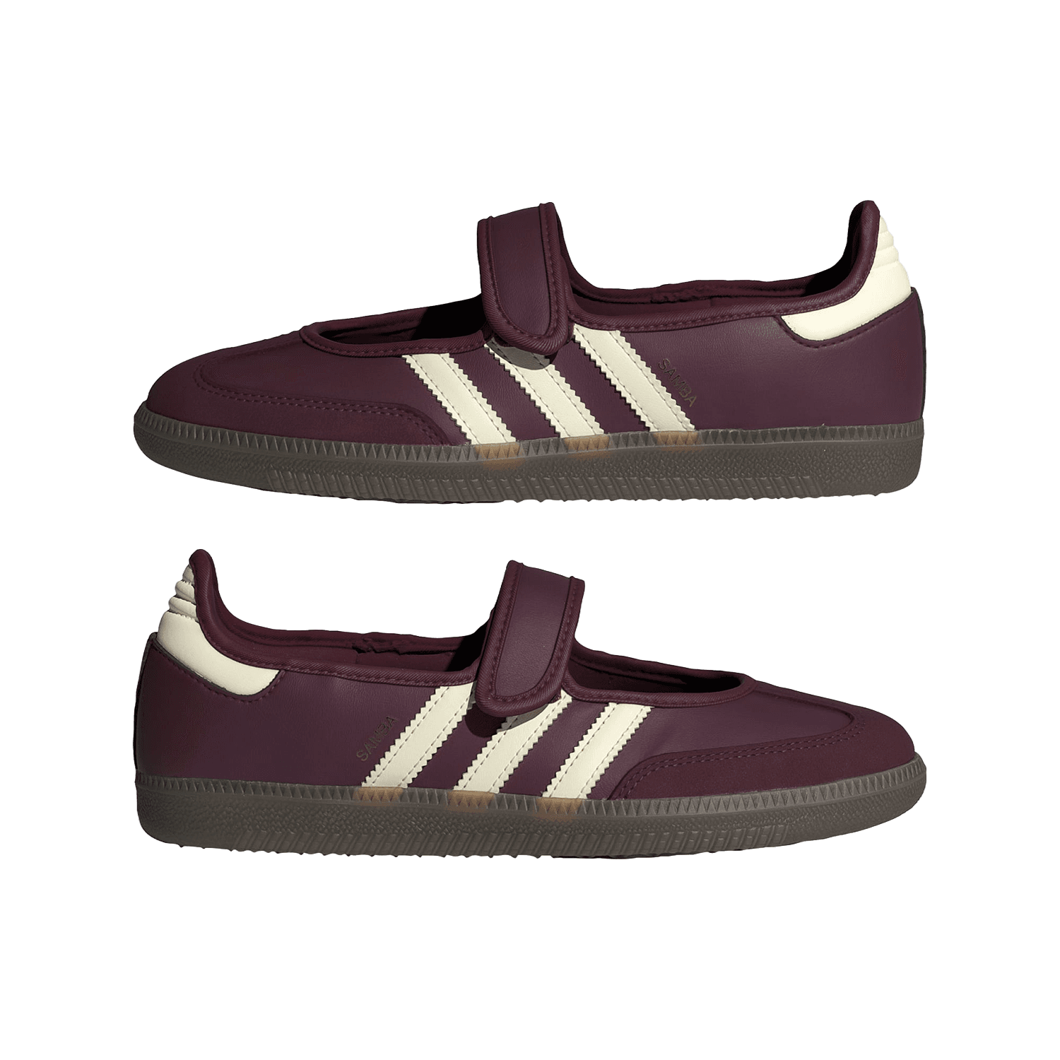 adidas Originals Samba mary jane sneakers in dark red — 7