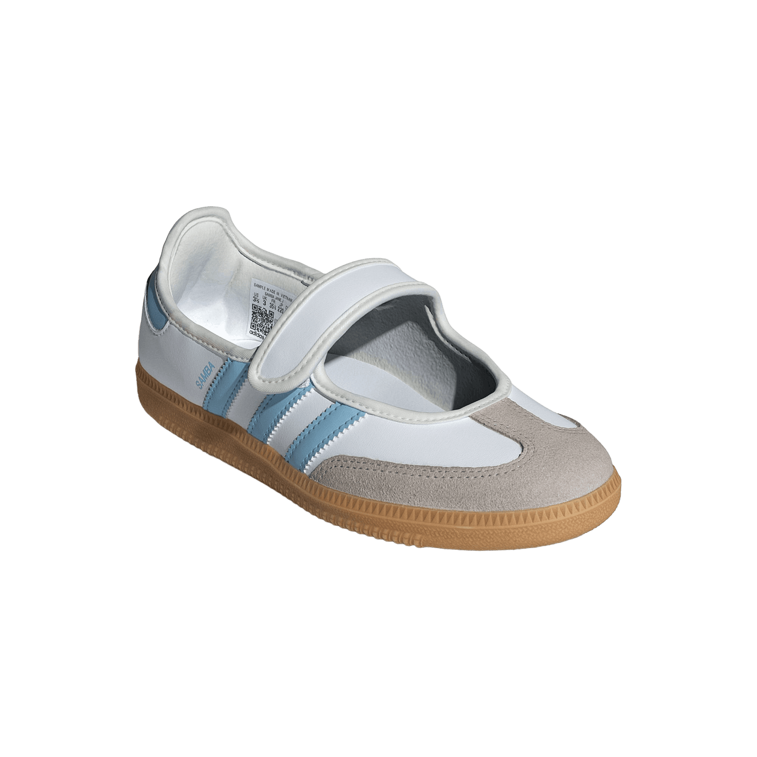 adidas Originals Samba mary jane sneakers white/blue — 3