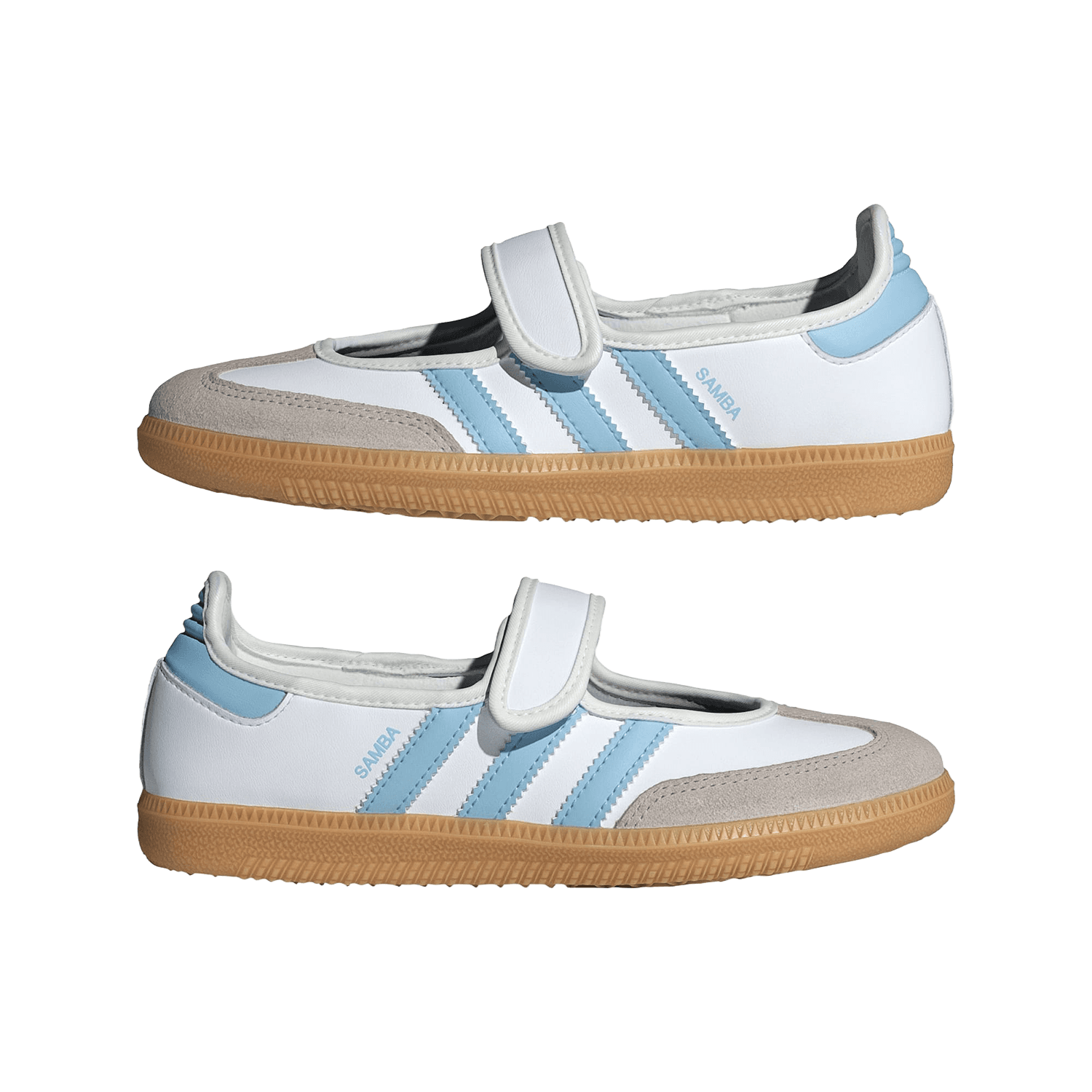 adidas Originals Samba mary jane sneakers white/blue — 7